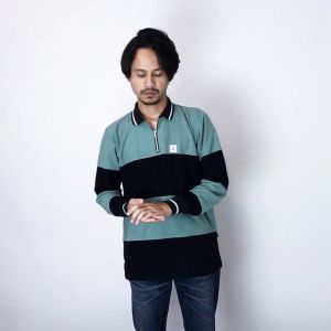 Goster Vintage Rugby Polo Shirt - Landmark Sage Green