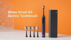 Bitvae Smart S3 Sonic Electric Toothbrush with Travel Case and Interactive Smart App (4 Heads)