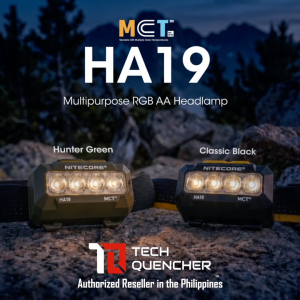 Nitecore HA19 Headlamp 600 Lumens - RGB Light - Multiple Color Temperatures - AA Battery - IP68