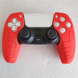 Silicone Gamepad Case Split Protective Cover Skin for PlayStation 5 DualSense PS5 Controller Fit in Dock