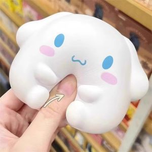 (Super Fan) Sanrio Kuromi Cinnamoroll Stress Sanrio Squishy Decompression Anime Cartoon Childrens Hand PinchToy