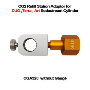 CO2 Refilling Adapter  Soda Terra Co2 Refill Adapter for Filling SodaArt Pink Soda Cylinder