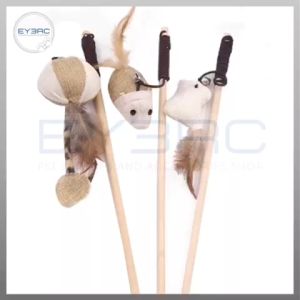 Interactive Chaser Wooden Stick Toy for Cat