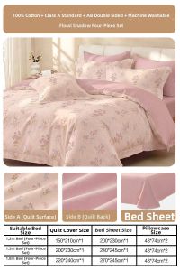 Mercury | Comfortable & Fresh Style 100 Cotton 4 Piece Bed Set
