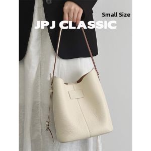 jpj | Casual JPJClassic Top Layer Cowhide Leather Bucket Bag Womens Single Shoulder Slung Bag Commuting Armpit Bag Soft Bag