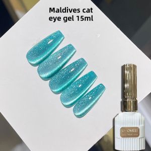 Ice Red Cat Eye Gel Polish Thousand Years Old Green Maldives Blue Sapphire Rose Red Internet Hot Xiaohongshu Crystal Cat Eye Gel Polish