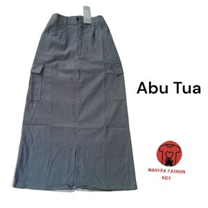 Rok Cargo Anak Perempuan Bahan Twill Strech Combed Premium