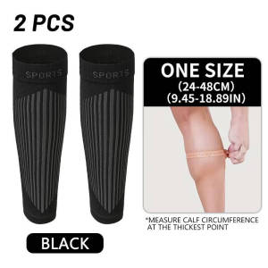 Professional High Elastic Compression Nylon Calf Sleeves for Running Jump Rope and Basketball Fitness with Muscle Support
