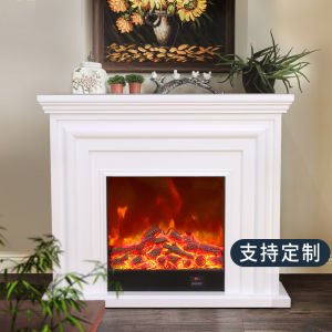 European Decorative Fireplace Cabinet Simulation Flame Electric Fireplace Villa Bed And Breakfast Heating Fireplace Rack Heater