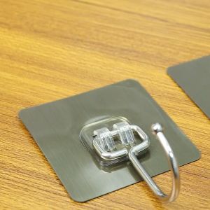 (ส่งจากไทย)ตะขอติดผนัง แบบไม่เจาะรู ตะขอตัวใหญ่ ตะขอแขวนอเนกประสงค์ รับน้ำหนักได้มาก ตะขอสําหรับห้องครัว ห้องน้ำ