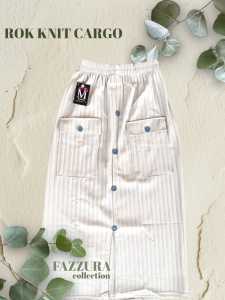 ROK CARGO KANCING USIA 6-17 TAHUN ROK KNIT CARGO ANAK PEREMPUAN KNIT CARGO KANCING ROK KNIT HORNET ANAK