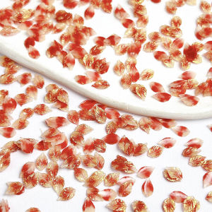 60 Chiếc Charm Móng Tay Hình Lá Mạ Vàng Chất Liệu Nhựa Resin 3D Màu Sắc Chuyển Sắc Phát Sáng Trang Trí Móng Nghệ Thuật Tự Làm Đính Đá Acrylic