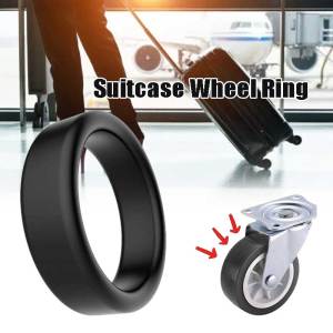 1Pcs Rubber Luggage Caster Shoes Suitcase Wheel Ring Silent Wheel Cover Dia 35mm