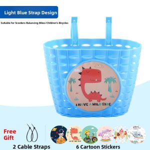 Large Size Childrens Bicycle Basket Front Basket Plastic Bicycle Basket Scooter Balance Bike Basket Complete Accessories