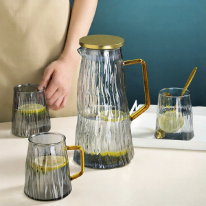 Heat-resistant Glass Summer-use Pitcher for Juice and Water Home Icy