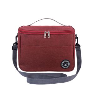 HSHOP Portable Aluminum Foil Insulated Waterproof Lunch Bag With Shoulder Strap TB04