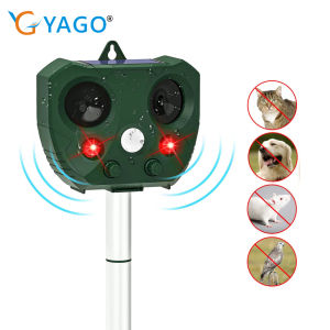 RCYAGO Solar Bird Repeller Bird Repellant Super Ultrasonic Animal Repellant Dog Repellant Devices Home Garden Waterproof Anti Snake
