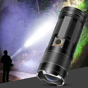 Senter Gemoy 9 Mode Cahaya Super Terang + Cob Belakang