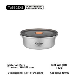 Tiartisan | Pure Titanium Portable Bento Box