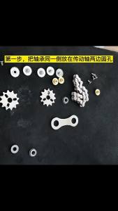 Meade | Metal Bike Chains Fidget Spinner Gyro Toy Stress Relief Focus Aid DIY for Anxiety EDC Pocket Sprocket Flywheel for Adults