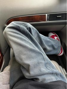 Phong Cách Cổ Điển Mỹ Bầu Trời Đầy Sao Denim Quần Jean Nam Ống Thẳng Ống Rộng Quần Dạo Phố Cao Cấp Thiết Kế Mùa Xuân Mùa Thu Phong Cách Mới Giữa Vòng Eo