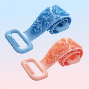 Magic Silicone Brush Bath Towel Body Brush Bath Belt Exfoliating Back Belt Brush Skin Washing Household Clean Bath Brush