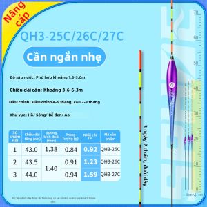 XIAOFENGXIAN | Phao Nano Dày Cảm Biến Cao Cho Cá Chép Bạc và Cá Mè Khoáng