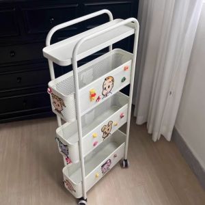 Narrow Gap Storage Rack Rolling Cart