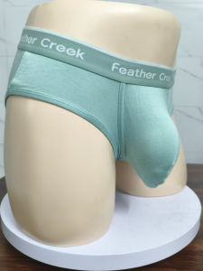 Large Pouch Modal Cotton Boxer Shorts Mens mid Waist Flat Footwear Front Pocket U-Shaped Pouch Briefs Underwear Briefs