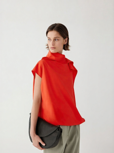 ICICLE | Sleeveless Silk Fabric Blouse