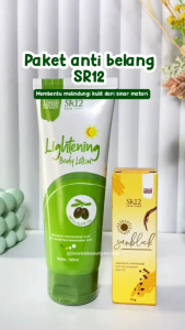TERAMPUH PAKET ANTI BELANG SR12 / SUNBLOCK SPF 30++ / LOTION / SUNCARE /