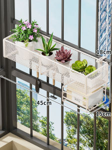 Wall-mounted Flower Pot Rack for Small Plants