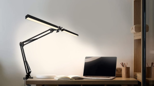 PROMO Lampu Meja Baca LED Double Head 3 Color Mode / Lampu Baca