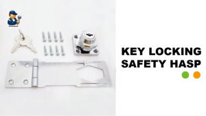Keyed Hasp Lock Keyed Locking Hasp for Door Cabinet Keyed Alike Silver Tone