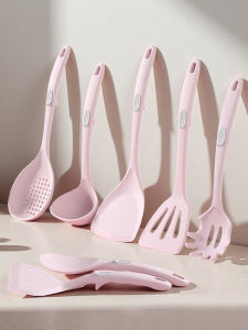 Food Grade Silicone Spatula for Cooking High Temperature Resistant Non-Stick Pan Special Use Big Soup Spoon Drain Spoon Kitchen Tools