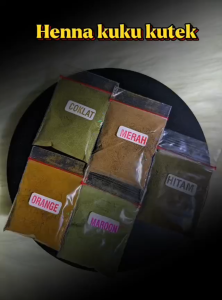 Kutek Kuku Bubuk Halal Original Sah Untuk Sholat Henna Bubuk Pacar Arab Halal 4gram