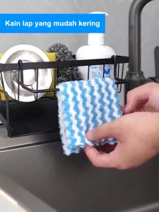 Rak Pengering Sponge Sabun Rak Kamar Mandi Rak Serbaguna Rak Cuci Piring Rak Bumbu Dapur Rak Dinding Wastafel Multifungsi Rak Sponge Cuci Piring Nordic Style Anti Karat