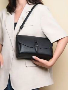 LESTOP Pure Leather Women Bag 2026 Genuine Leather Shoulder Messenger Bag Soft Leather Womens Fashion All-Matching Full-grain Leather Small Handbag