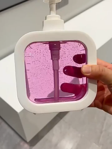 Portable refill bottle suitable for shower gel laundry detergent foam hand soap dispenser