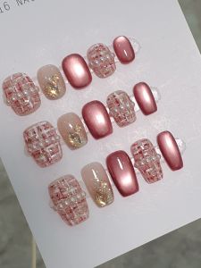 Nail Art Stickers Phong Cách Retro Dễ Thương Đơn Giản Mô HÌnh Ngọc Bích Khóa Lạc Nhựa Mắt Mèo Thu Đông Mới Về Dễ Dụng