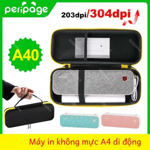 Máy In Nhiệt Di Động Peripage A40 304dpi Không Dây A4 Văn Phòng Kinh Doanh Du Lịch Máy Tính Di Động In Dễ Dàng Mang Theo Cho Công Việc Bài Tập Về Nhà