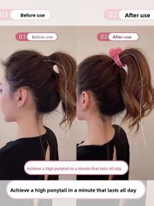 Elegant Hair Ties for Women High Elasticity Durable Hair Bands Knot Style Hair Accessories Korean Fashion  Outlined