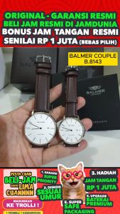 JAM TANGAN BALMER ORIGINAL 8143 MSLS8 - Couple LA - Kulit - Coklat - Jamdunia / Jam dunia JD18 # BALMER WATCH JAM TANGAN BALMER COUPLE 8143 JAM BALMER COUPLE 8143 + JAM BALMER 8143 JAM BALMER B8143MSLS8 JAM BALMER ORIGINAL B.8143MSLS8 S003