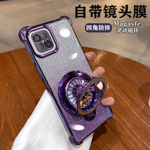 Oppo A92S Phone Case Womens Full Cover Gyro Anti-Fall Protection Soft Shell with Lens Film Shockproof Lightweight Silicone Cover