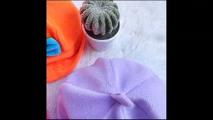 Topi Kupluk Bayi Cewek Kerut Pita ( 0 - 24 Bulan )