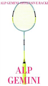ALPSPORT Genuine 4U 25LBS 1pc /2 pcs Badminton Racket Offensive Racket with bag Full Carbon Fiber