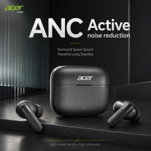 Acer | Acer OHR636 Wireless Bluetooth Earphones In Ear ANC Earbuds Long Battery Life Stereo Headphones with Microphone