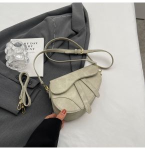 Stylish Denim Saddle Bag Womens Handbag Trendy Autumn Winter Handbag Versatile Single Shoulder Crossbody Bag Korean Style