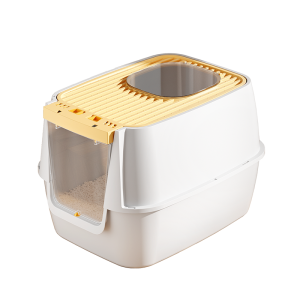 HELLOLEIBOO | Large Spill-proof Odor-control Cat Litter Box