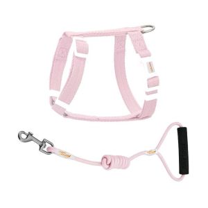 ZOOLAND Adjustable Cat Leash Anti-Escape Chest Back Harness Small Cat Walking Rope Crossed Strap Design for Cat Outdoors